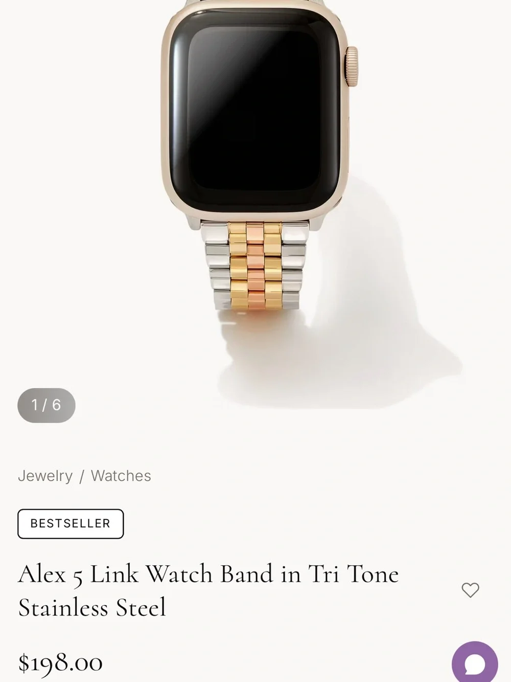 Kendra Scott Gold-Tone Link Watch Band
